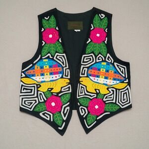 Vintage 90s Y2k Erseki Patchwork Lizard Flower